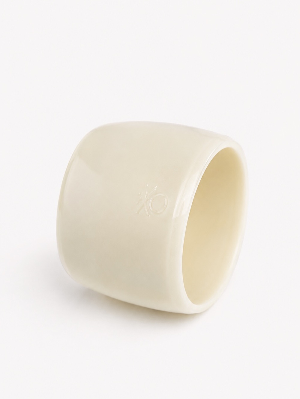 United Colors Of Benetton Cream Wide Resin Cuff Bracelet